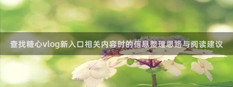 糖心vlog官网版下载：查找糖心vlog新入口相关内容时的信息整理思路与阅读建议