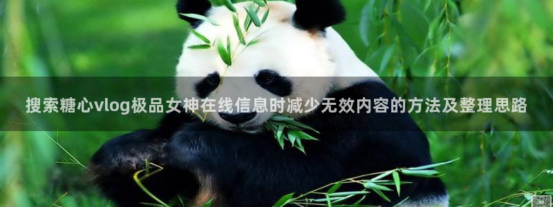 糖心tv:搜索糖心vlog极品女神在线信息时减少无效内容的方法及整理思路