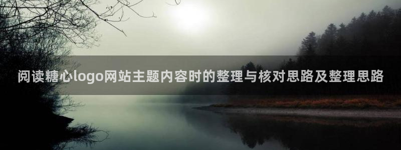 糖心传媒在线:阅读糖心logo网站主题内容时的整理与核对思路及整理思路